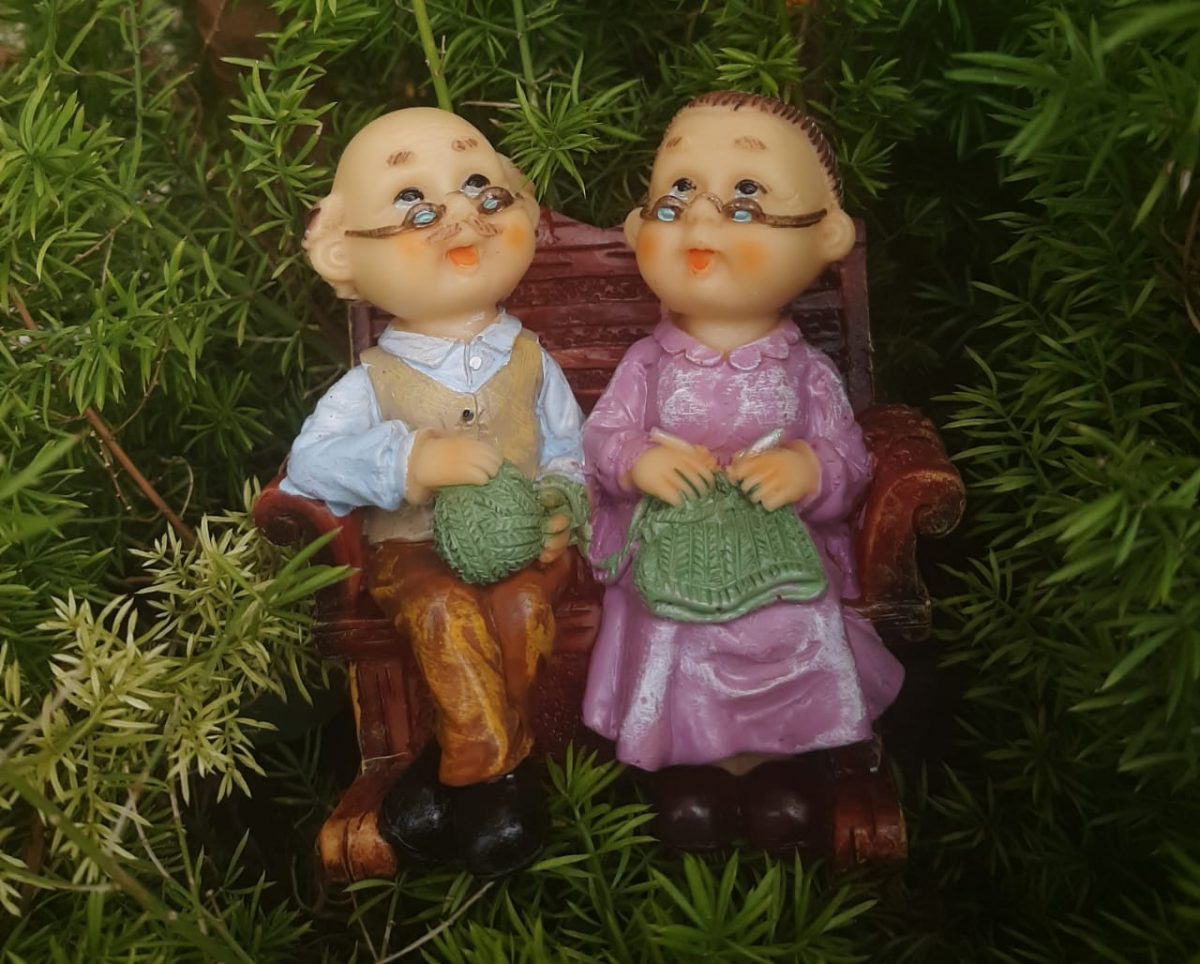 Old Couple with Sofa