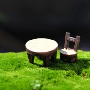 Wooden Table and Chair (Set)