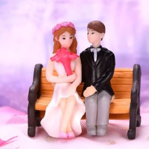 Wedding Couple with Bench