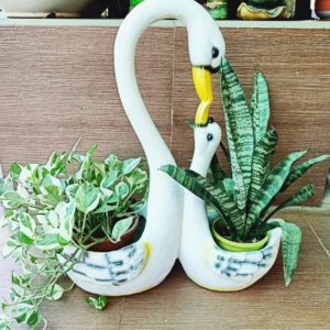 Swan Pair Pot